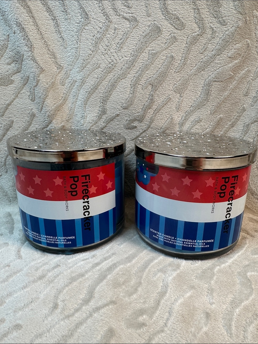 Bath & Body Works 2 Firecracker Pop 3 Wick Candles